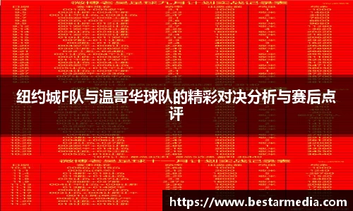 纽约城F队与温哥华球队的精彩对决分析与赛后点评